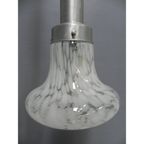 Vintage Hanglamp Met 3 Gewolkte Glazen Kappen thumbnail 14