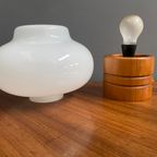 White Opaline Glass Table Lamp By Uluv 1960S thumbnail 3