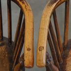 Set Van 2 Zeer Charmante, Antieke Engelse Highback Windsor Eetkamerstoelen thumbnail 9