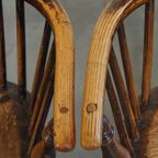 Set Van 2 Zeer Charmante, Antieke Engelse Highback Windsor Eetkamerstoelen thumbnail 9