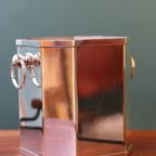 Art Deco Champagnekoeler, Verzilverd thumbnail 7