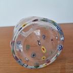 Murano Art Glazen Waterkan Leonardo Millefiori Mid Century thumbnail 4