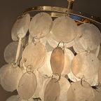 Opaline Capiz Parelmoer Goud Frame Schelp Hanglampen Meerdere Beschikbaar thumbnail 2