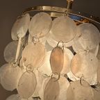 Opaline Capiz Parelmoer Vintage Schelp Hanglampen Meerdere Beschikbaar thumbnail 8