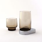 Chromen Houder Met 2 Formaat Rookglas Drinkglas Voor Je Tandenborstel In De Badkamer. thumbnail 2