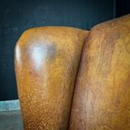 Vintage Schaapsleren Wingback Fauteuil thumbnail 6