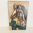 Ruscha 'Horse' Tile, Vintage Wall Plate 767 thumbnail 2