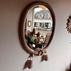 Mid Century Rope Mirror Touw Spiegel Vintage thumbnail 3