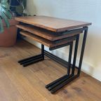 Vintage Retro Mimiset / Nesting Tafels Van Teak thumbnail 2