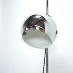 Space Age Chromen Staande Bol Lamp Vloerlamp thumbnail 3