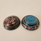 Oud Cloisonné Doosje Dekseldoos Pillendoosje thumbnail 7