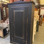 Brocante Eendeurskast / Kledingkast thumbnail 3