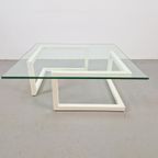 Modern Lourens Fisher Minnimalist Duo Salontafel Glas Wit thumbnail 6