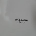 Vintage Grote Bassano Italy Zwaan Vaas Wit Goud Roze thumbnail 16