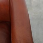 Set Van 2 Elegante En Stijlvolle Engelse Stijl Clubfauteuils Gemaakt Van Rundleer thumbnail 10