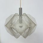 Paul Secon For Sompex Clear Wire Hanging Lamp , 1970S Germany thumbnail 9