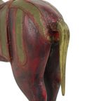 Vintage Houten Marwari Paard Koper Messing Beeld Sculptuur 31Cm thumbnail 6