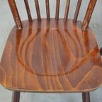 Set Van 10 Vintage Houten Windsor Spijlen Stoelen Uit De Jaren ’70 In Engelse Stijl thumbnail 7