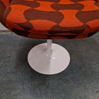 Jaren 70 Tulpstoel Oranje Fauteuil Spaceage Stoel thumbnail 4