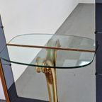 Vintage Grote Cristal Art Staande Spiegel Console Italy '50 thumbnail 4