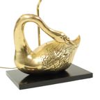 Grote Zwaan Lamp Hollywood Regency Tafellamp Regina Italy 58Cm thumbnail 17