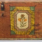 Antieke Beschilderde Bruidskist thumbnail 9