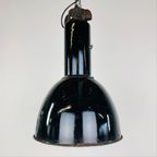 Zwarte Geëmailleerde Fabriekslamp By Elektrovit thumbnail 5