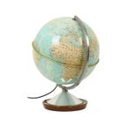 Verlichte Wereldbol Lamp 1965 Standaard Globe Nederlands Gdp Italië thumbnail 11
