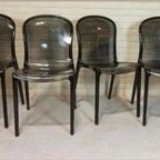 Set Van 4 Vintage Plexiglass Stoelen Eetkamerstoelen thumbnail 16