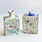 Qajar Fles Met Vogel Decor thumbnail 6