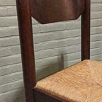 Vintage 4 Eetkamerstoelen, Vico Magistretti Stijl thumbnail 12