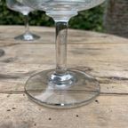 9X 19E Eeuwse Champagne Coupes Glazen Fijn Gegraveerd Frans thumbnail 8