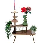 Vintage, Retro Planten Tafeltje/etagère Jaren '50-'60 thumbnail 5