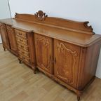 Grote Vintage Louis Xv Wandkast, Buffetkast, Dressoir, Ladekast thumbnail 5