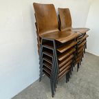 Stoel Multiplex / Plywood - Midcentury Design Hout - Metaal thumbnail 8