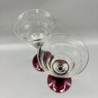 Set Art Deco Ponti Glaasjes Kristal Unie Maastricht 2 Stuks thumbnail 3