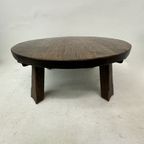 Brutalist Solid Wooden Coffee Table , 1970’S thumbnail 10