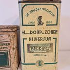 2 Antieke Kruideniers Blikken Hilversum H Van Dorp En Zonen thumbnail 3