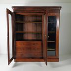 Mahoniehouten Boekenkast Met Drie Deuren thumbnail 9