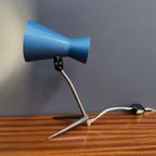 Blue Metal Desk Lamp 1960S thumbnail 4