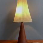 Teak Conic Table Lamp 1960S Denmark thumbnail 4