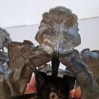 2 Franse Planthouders Tazza Zamac Antiek Art Nouveau thumbnail 7