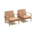 Set Van 2 Vintage Deens Design Fauteuils Uit De Jaren ’60 thumbnail 2