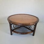 Mid Century Boho Manou Bamboe Salon Tafel Rond thumbnail 10