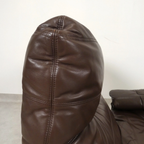 Ligne Roset Marsala - Fauteuil En Ottman - Bruin Leder thumbnail 9