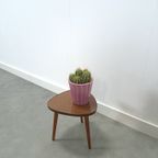 Bijzettafel Met Donker Bruin Formica Blad, Plantentafel Nr. 24 thumbnail 2