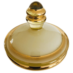 Art Deco Sieradendoosje Glas Goud Geel Glanzend 1950’s thumbnail 3