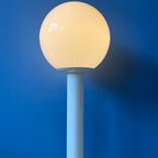 Space Age Woja Holland Vloer- Of Tafellamp Met Glazen Kap | Vintage Jaren 60 Verlichting | Wit Re thumbnail 5