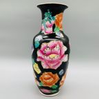 Vintage Familie Noir Floraal Vaas Porselein thumbnail 6