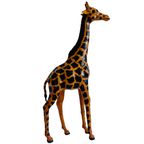 Set Mid-century Handgeschilderde Lederen Giraffen Xl 1970’s thumbnail 5